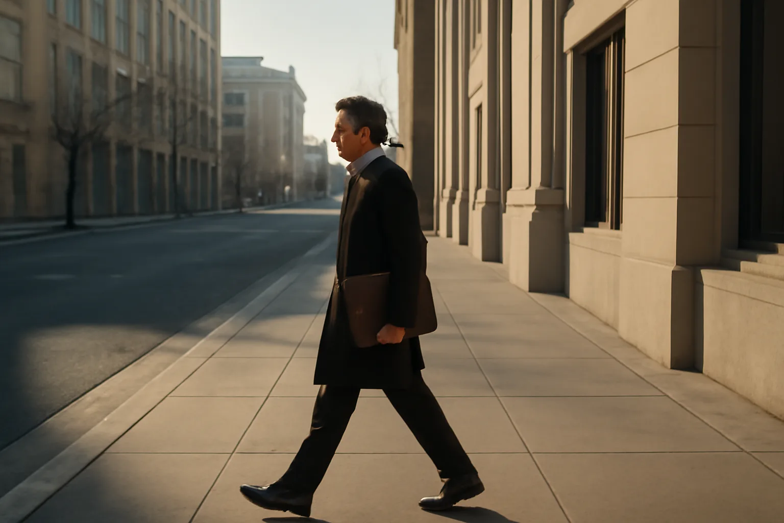 Person walking a Sacramento sidewalk toward apostille filing offices